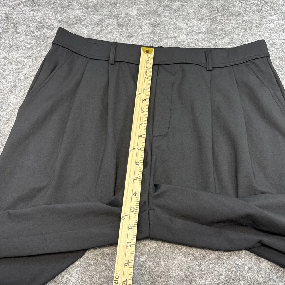 Halara baggy pleated work pants women's XL black pull on pockets trousers NWOT